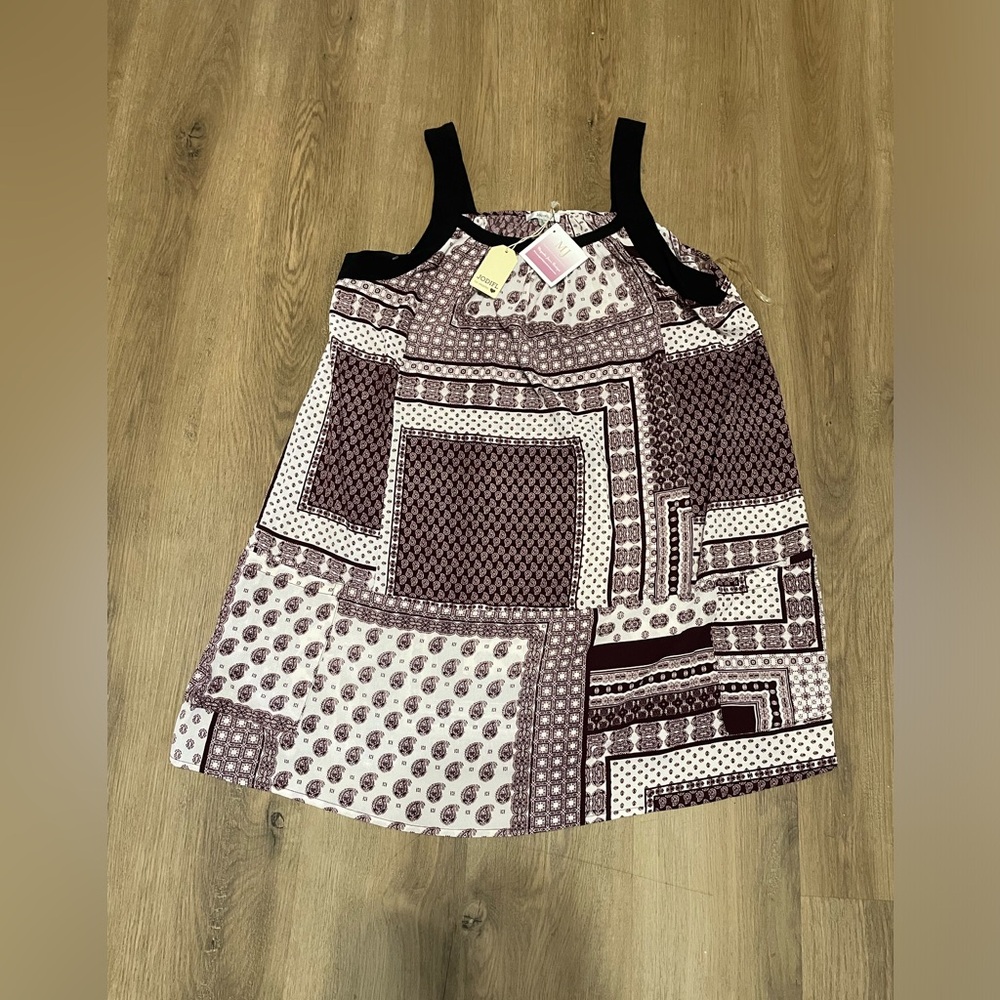 Boutique NWT Jodifl Paisley Pocket Dress with‎ patchwork design size Large